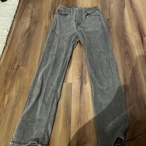 Levis grey skinny jeans.